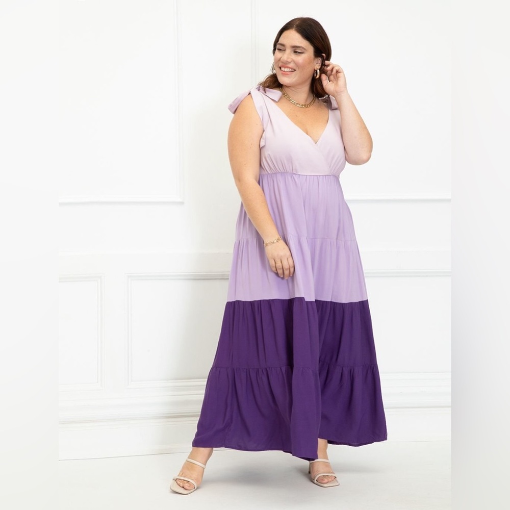 ELOQUII Elements Color Block Maxi